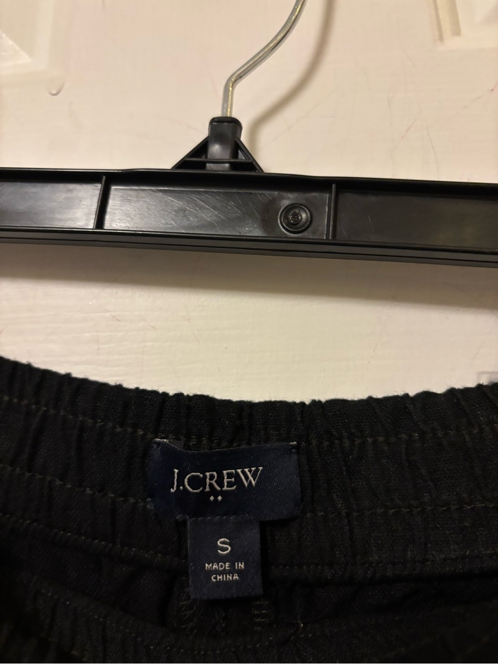 J. Crew Black Linen Elastic Waist Shorts Size Small S - Picture 3 of 3